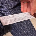 ZARA  Off Shoulder Navy Tweed Peplum Top Holiday Winter Chic Parisian blouse sm Photo 4