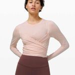 Lululemon Gather and Grow Longsleeve in Feather Pink Size 8 Photo 0