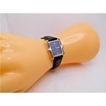 Christian Dior x Bulova women’s retro vintage black/silver watch with blue face Photo 10