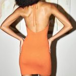 Abercrombie & Fitch  orange mini halter dress Photo 3