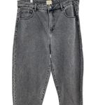 Eloquii The Barrel Leg Jean High Rise Denim Vintage Black Plus Size 16 Photo 6