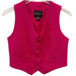 Christian LaCroix  Button Front Vest in Fuchsia Pink XS‎ Cropped Photo 0