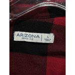 Arizona Jeans Arizona Jean Co Flannel Red/Black Button Up Long Sleeve Shirt Size L Soft Warm Photo 1