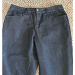Ny Collection  Blue Denim Capri Pants Women's Mid Rise‎ Straight Size 14 Photo 1