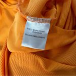 Princess Polly  Dress Marissa Size 6 Neon Orange Cut Out Midi Thigh Slit V Neck Photo 4