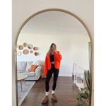 FREE PEOPLE Movement Hit The Slopes Pullover in Neon Coral Size X Photo 1