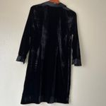 Talbots Black Velvet Collared Dress Size Small Petite Photo 4