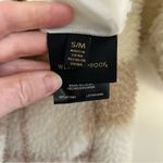 Weatherproof Beige Plaid Ivory Reversible Sherpa Hooded Cardigan S/M Photo 10