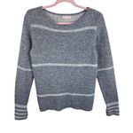 Benedetta B Gray Striped Merino Wool Cashmere Blend Pullover Sweater Size M Size M Photo 0