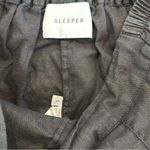 Sleeper  Cuffed Linen Black Shorts Photo 4