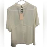 Entro  White Keyhole Cutout
Tank Blouse size large Photo 4