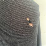 Rachel Roy  Black Long Slit Sweater Photo 6