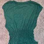 Pilcro  Teal Ruffled Blouse Photo 4