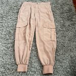 ZARA  Light Pink Trouser Cargo Joggers size Medium Photo 0