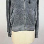 Wildfox Distressed Grey Zip Up Jacket XS Photo 3
