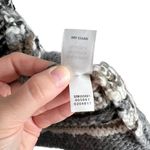 J. Jill Gray & White Chunky Knit Striped Wool Alpaca Blend Open Front Cardigan Photo 9