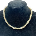 Handmade Freshwater Pearl Necklace With Gold Photo 0