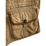 Ralph Lauren LRL Utility Safari Vest Leather Trim Reversible Tan Black Large Photo 3
