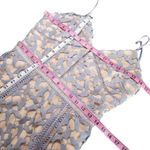 Elliatt Tingle Chemical Lace Sleeveless Midi Dress in Lilac Blue Nude Medium Photo 12