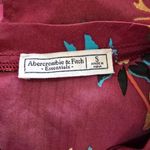 Abercrombie & Fitch Burfundy Butterfly Split Back Cap Sleeve Blouse Size Small Photo 5