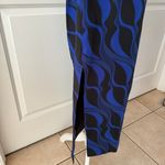 ZARA Geometric Print Ruched Satin Midi Skirt Photo 8