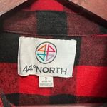44°North‎ Red Black Buffalo Plaid Flannel Shirt Womens Small Button Photo 3