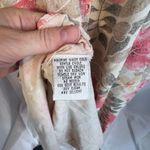 Liz Baker Vintage Cream Floral Print 100% Silk Sleeveless Shift Maxi Dress Sz 1X Photo 5