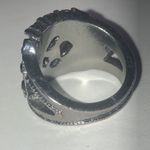 Elegant Black and Silver Boho Statement Ring Photo 3