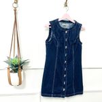 Abercrombie & Fitch The A&F Mara High-Neck Vest Mini Dress Dark Wash Denim Size S Photo 1