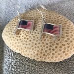 Handmade American Flag Earrings Patriotic Labor Day  July 4th Veterans Memorial P… Photo 6