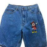 Disney Vintage Denim Shorts with Minnie Mouse Patch Photo 0