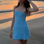 Princess Polly Blue Strapless Mini Dress Photo 1