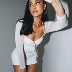 Princess Polly NWOT  Stassie Mini Dress White Photo 2