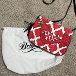 Brighton 💙💖  Holiday Holly Leaf Red Bird Canvas Crossbody Photo 1