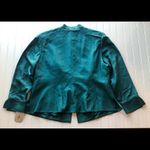 Adrianna Papell Jacket Shirt Green Teal Plus 16W Formal Oversized Workwear Photo 12