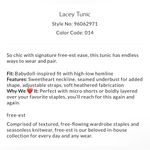 Free People  Lacey Tunic in Snowing Size M Photo 3