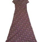 My Michelle  vintage maxi dress womans size medium 90s abstract bright funky cute Photo 5