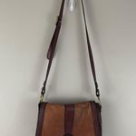 Fossil Vintage Reissue Dual Tone Brown Leather Flap Crossbody Messenger Bag Photo 15