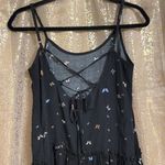 Wild Fable black butterfly criss cross back mini dress, size XS Photo 3