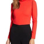 Rachel Parcell Puff Sleeve Turtleneck Sweater Top Photo 0