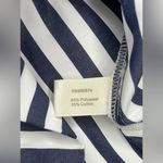 Boston Proper  navy and white off the shoulder dress sz medium Photo 2