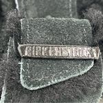 Birkenstock Arizona Fur Shearling Suede Leather Black Sandals EU 38 Photo 2