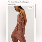 Free People Act Natural Shapeless Romper jumpsuit sz small Photo 1