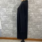 Old Navy Old NavyBlack Mockneck Ribbed MIDI Dress Photo 2