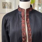 Coldwater Creek NWT Black Brown Embroidered Jacket $100 16 Photo 2