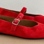 Madewell The Remy Mary Jane Flat in Bandana Red, size 8 1/2 Photo 3