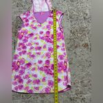 Betsey Johnson  Floral Hooded Swim Suit Cover Up Pink Rose Blossom size S Photo 4