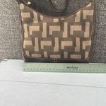 Nine West Bag Small Monogrammed Vintage Pleather Brown Cute Photo 6