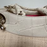 Elaine Turner  Woven Cream Leather & Raffia Shoulder Bag Photo 13