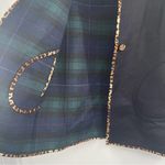 Soft Surroundings  Reversible Coat Size Small Plaid Leopard Black Wool Blend NWT Photo 7